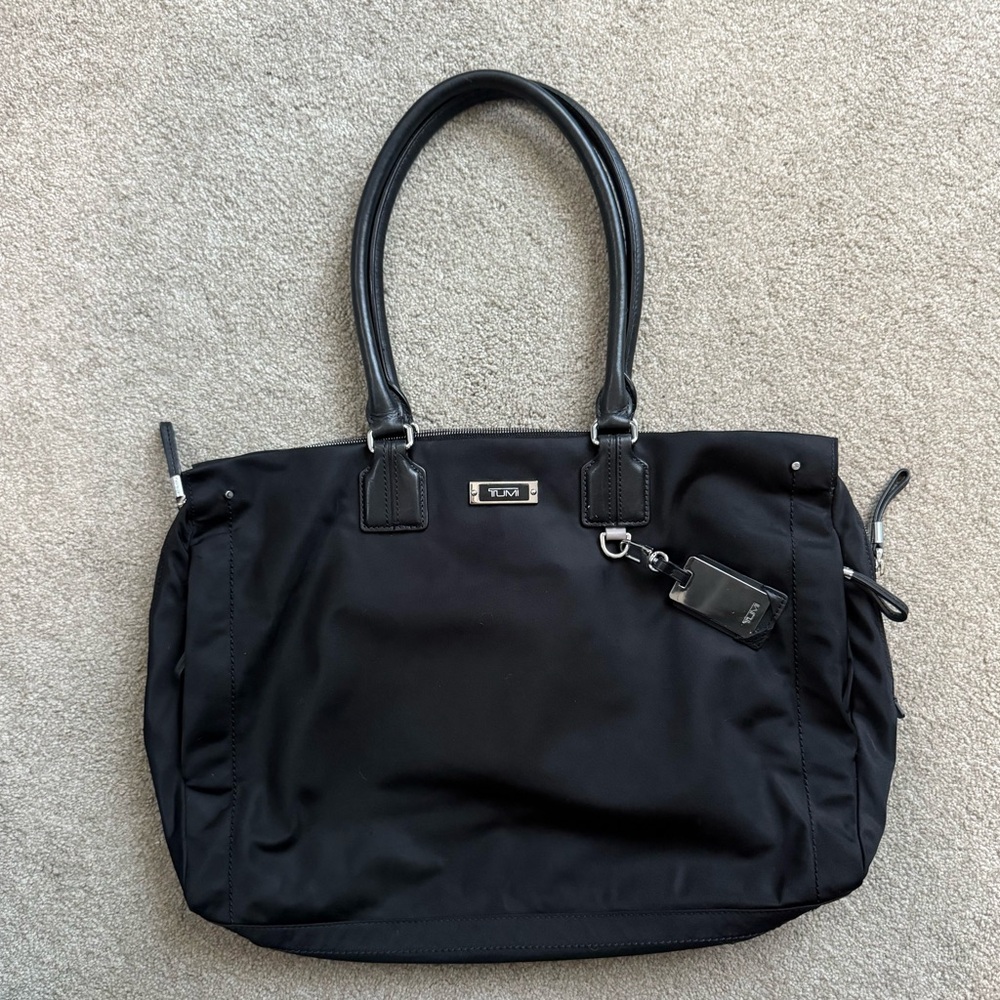 Tumi Derby Business Travel Tote with Silvertone Hardware